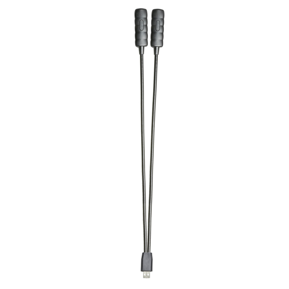 Adam Hall Stands SLED 2 ULTRA USB - LED-lampa med dubbel svanhals och USB-kontakt