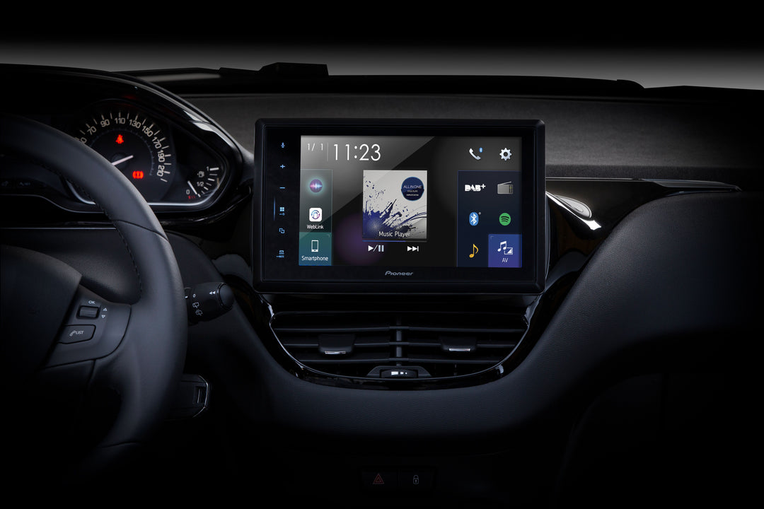Pioneer SPH-EVO82DAB-208 Apple CarPlay till Peugeot 208/2008