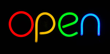 Neonskylt "Öppen" (39cm) 
