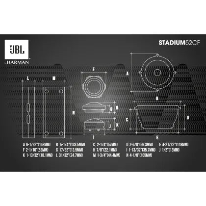 JBL Stadium 52CF 5,25" komponentset
