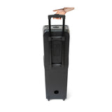 IBIZA partyhögtalare med ljus och karaokefunktion