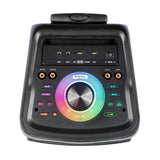 IBIZA partyhögtalare med ljus och karaokefunktion