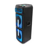 IBIZA partyhögtalare med ljus och karaokefunktion