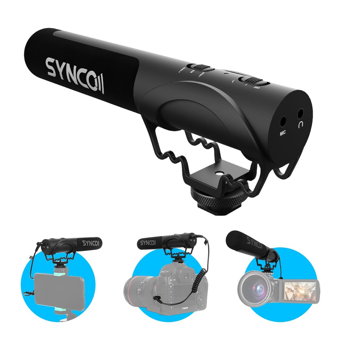 Synco kompakt mikrofon till DSLR kamera