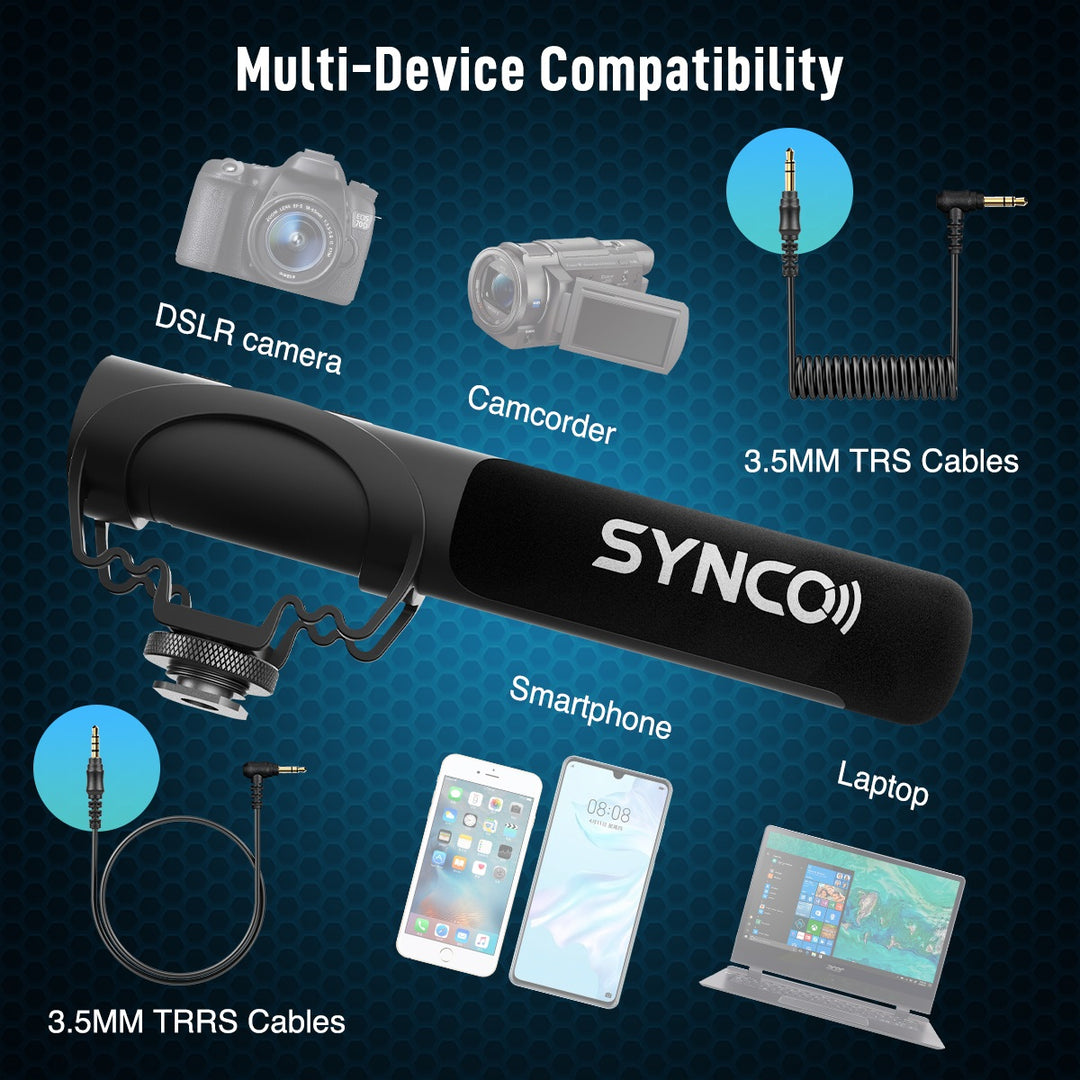 Synco kompakt mikrofon till DSLR kamera