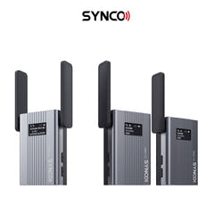 Synco trådlöst mikrofoner 2 TX / 1 RX UHF 525 MHz-539.7 MHz