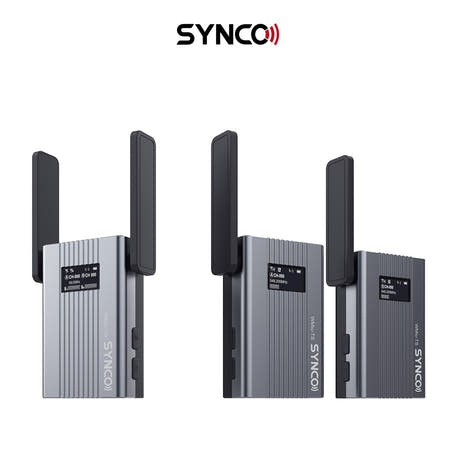 Synco trådlöst mikrofoner 2 TX / 1 RX UHF 525 MHz-539.7 MHz