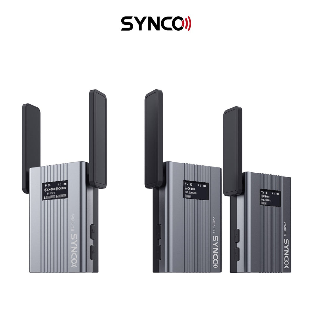 Synco trådlöst mikrofoner 2 TX / 1 RX UHF 525 MHz-539.7 MHz