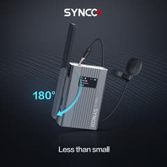 Synco trådlöst mikrofoner 2 TX / 1 RX UHF 525 MHz-539.7 MHz