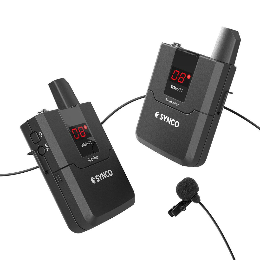 Synco trådlöst mikrofonset för DSLR UHF frekvens 572 - 586 MHz