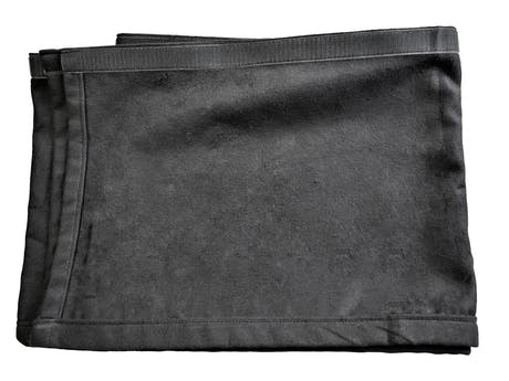 Molton med kardborreband (10m x 60cm, Svart)
