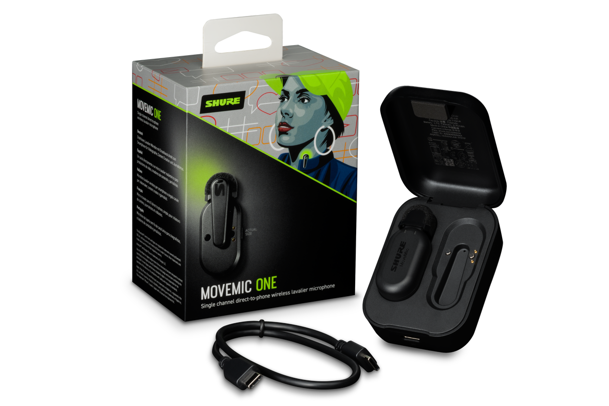 Shure MoveMic One Bluetooth -mikrofon (1 mikrofon)