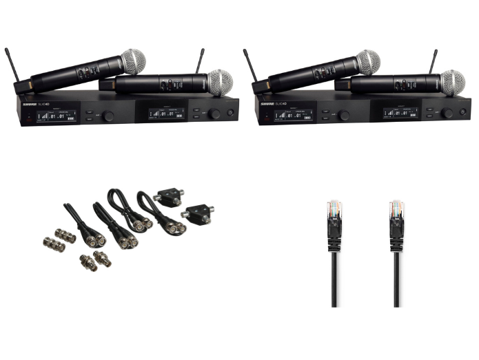 Shure SLXD SM58 trådlöst system (4 kanaler, J53)