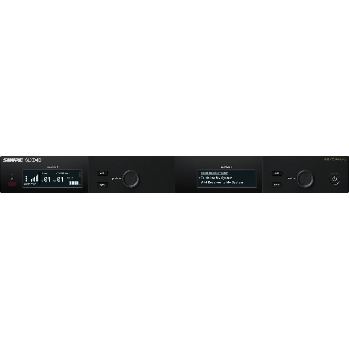 Shure SLXD24DE/SM58-J53 trådlöst mikrofonsystem (562-606Mhz)