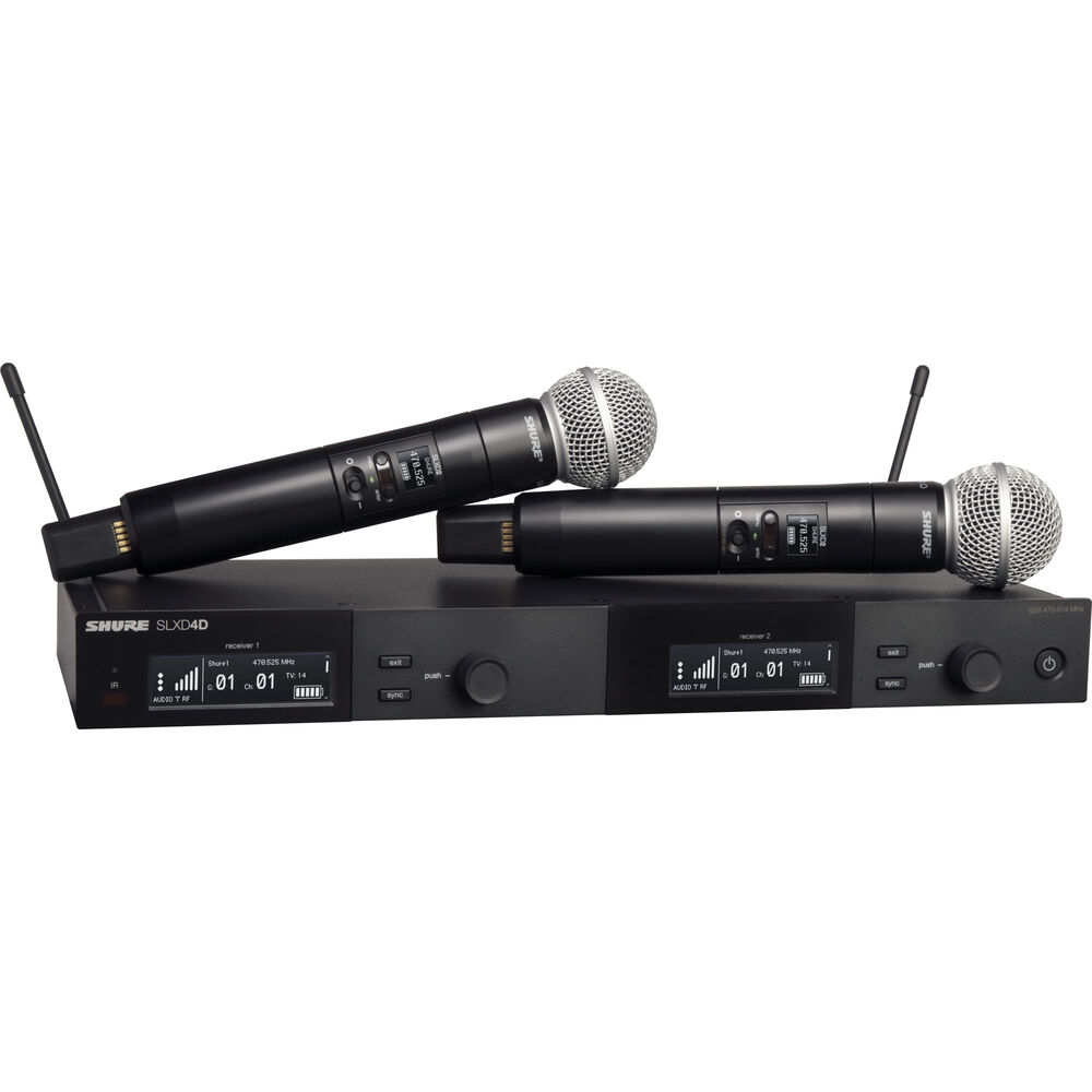 Shure SLXD24DE/SM58-J53 trådlöst mikrofonsystem (562-606Mhz)