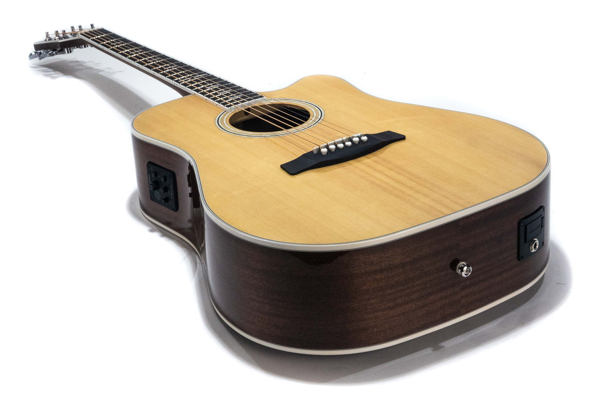 Hagstrom Siljan Dreadnought II CE Western gitarr (naturlig)