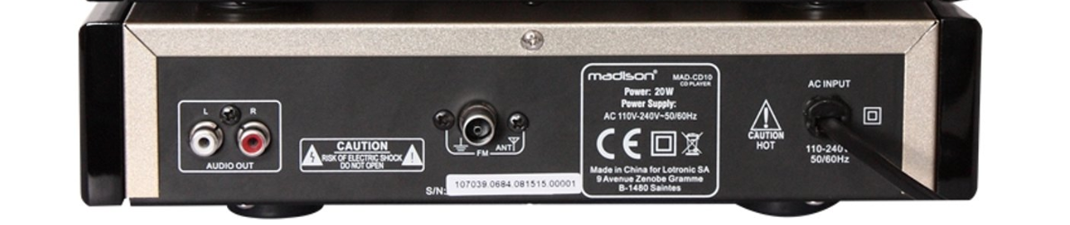 Madison CD-spelare och FM radio med USB