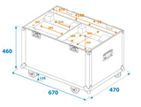 Atomic Flightcase för Atomic Pro LED Beam100 Moving Heads