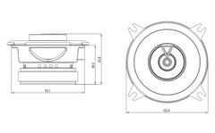JBL CLUB 422F bilhögtalarset (10 cm, 4")