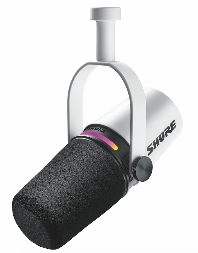 Shure MV7+ Podcast-mikrofon (vit)