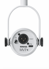 Shure MV7+ Podcast-mikrofon (vit)