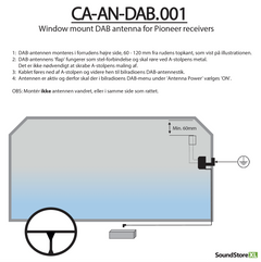 Pioneer DAB+ vindruteantenn CA-AN-DAB.001