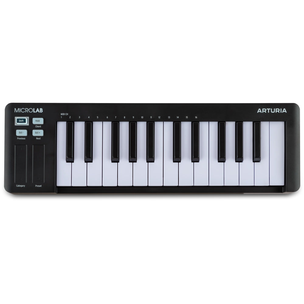Arturia MicroLab mk3 MIDI-Tangentbord (Svart)