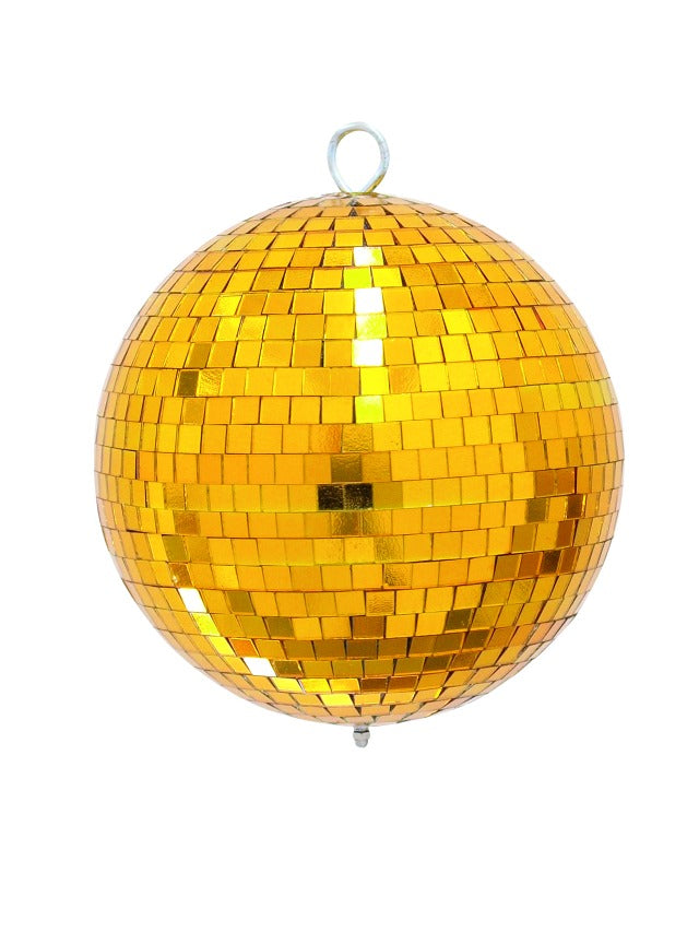 Diskokula 15 cm. Guld