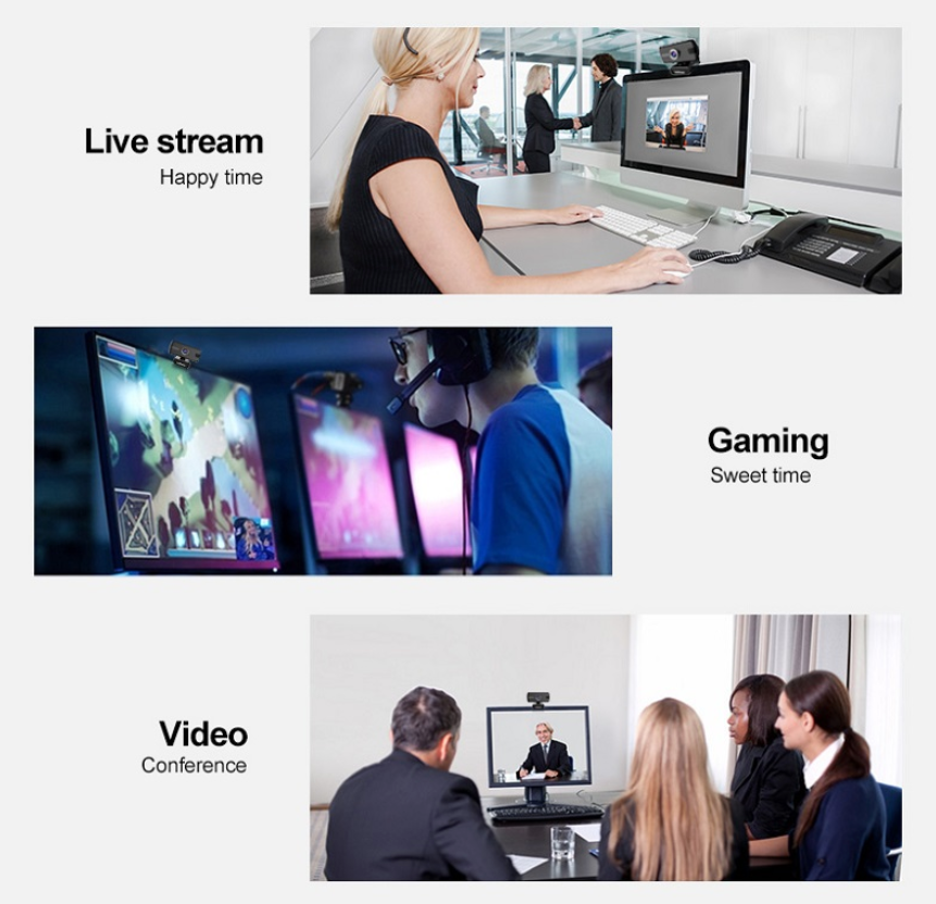 SriHome Full HD-webbkamera 