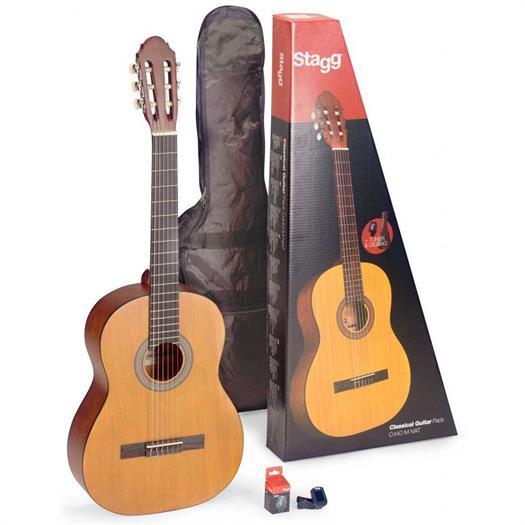 Stagg C440 M klassiskt gitarrpaket (Natur)