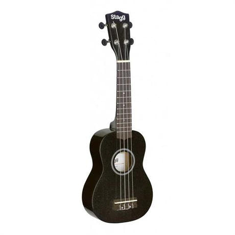 Stagg US-NIGHT sopranukulele med gigbag (Svart)