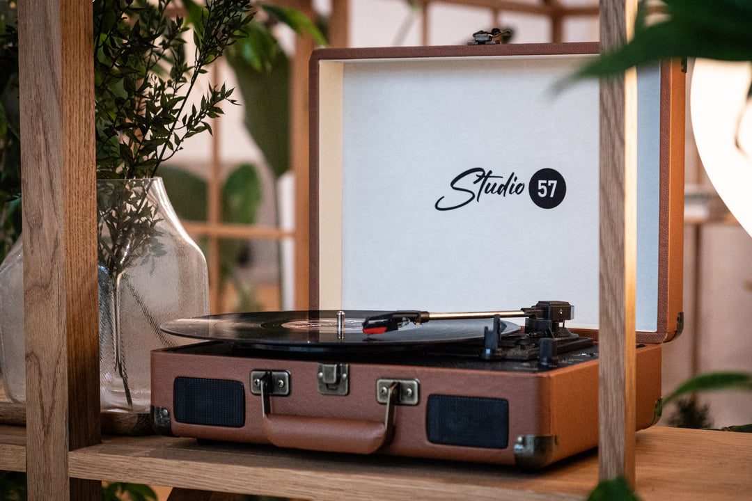 Studio 57 Dolly skivspelare (brun)