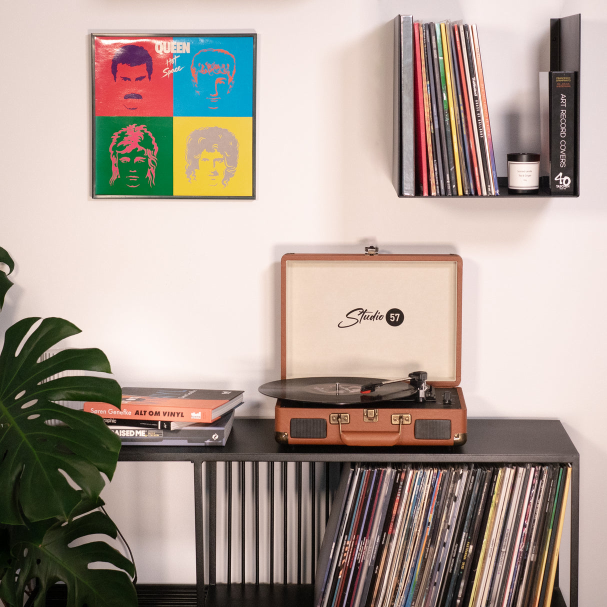 Studio 57 Dolly skivspelare (brun)