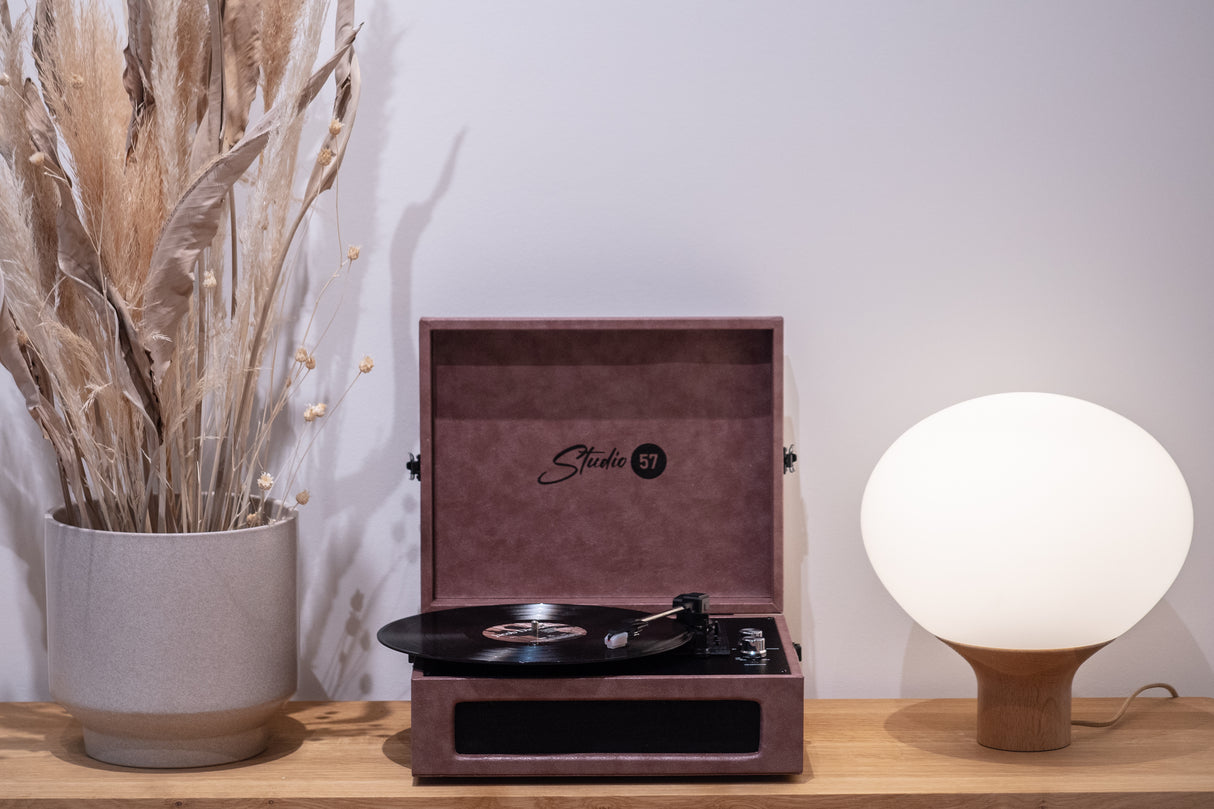 Studio 57 Groovy skivspelare (Mauve)