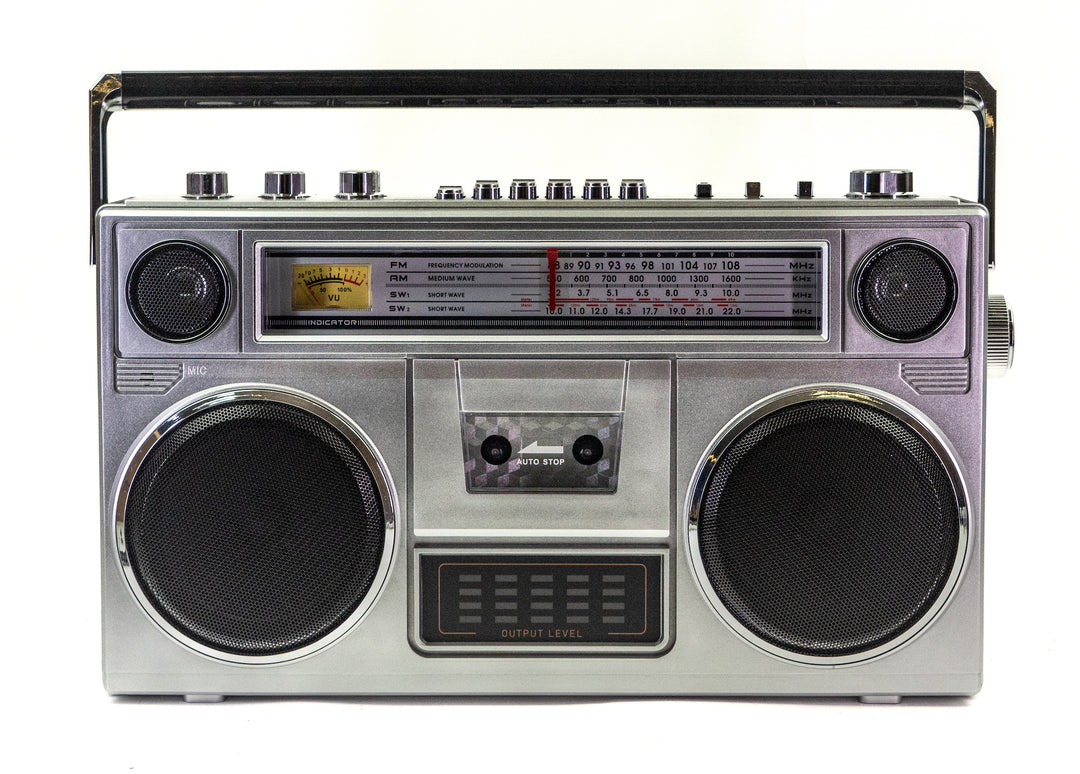 Studio 57 - Ghettoblaster med Bluetooth (Silver)