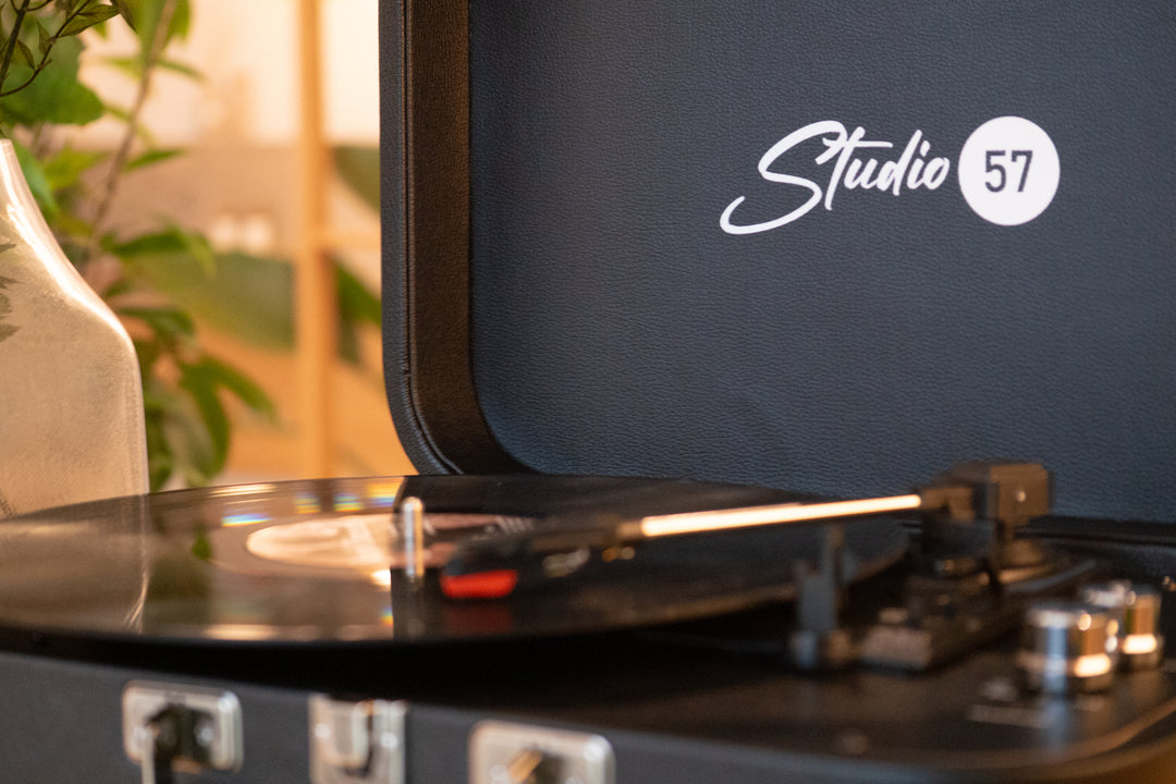 Studio 57 Mellow Skivspelare (Svart) Paket
