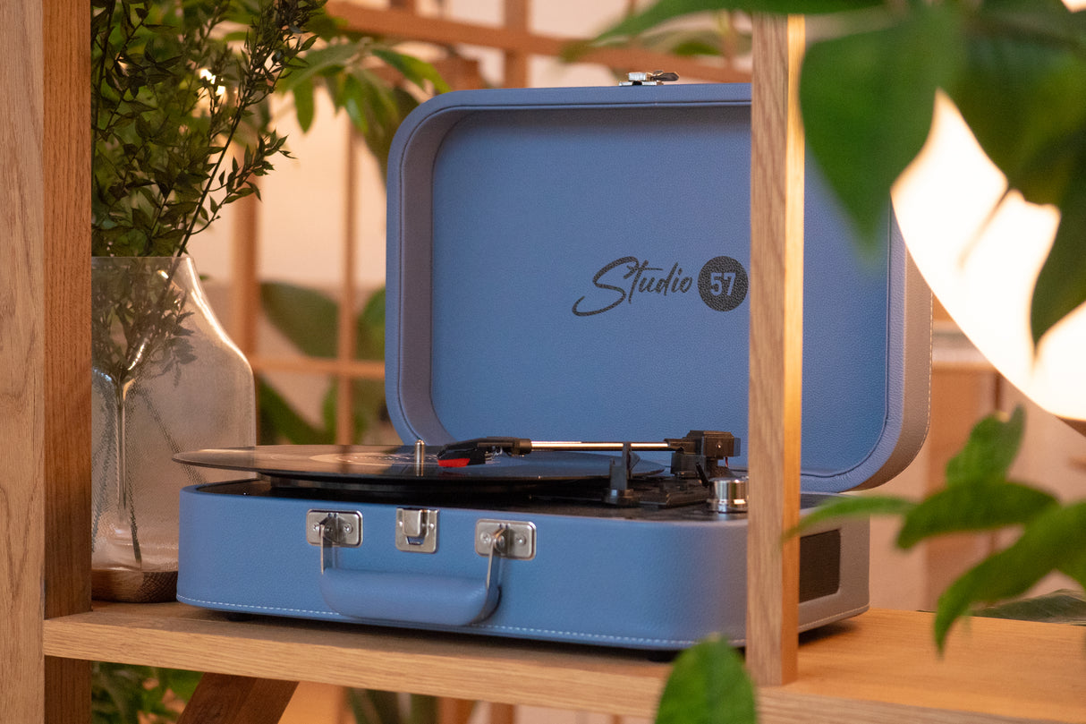 Studio 57 Mellow skivspelare (blå)