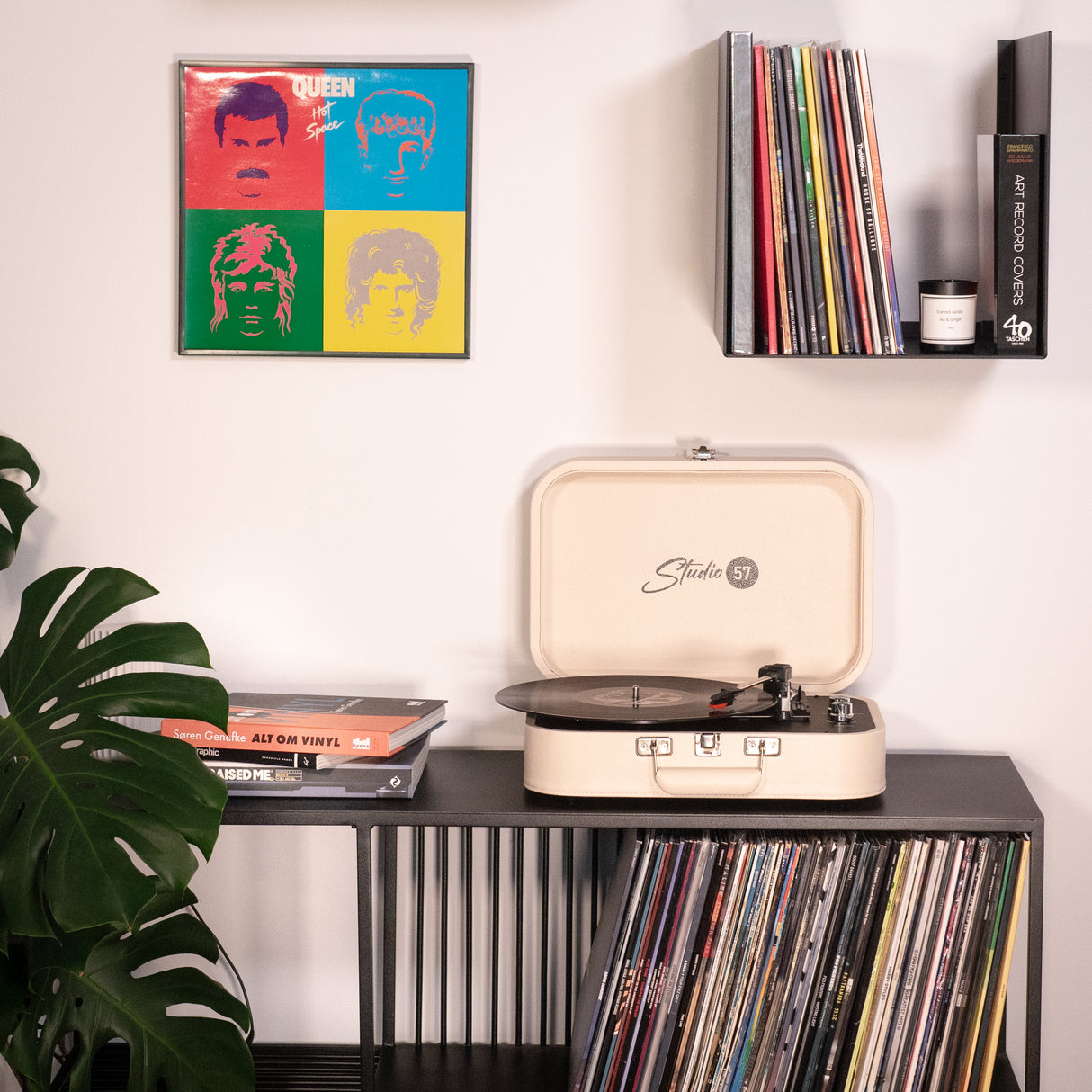 Studio 57 Mellow skivspelare (vit)