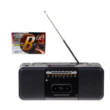 Studio 57 - Kassettspelare med FM & Bluetooth, Svart + Kassettband