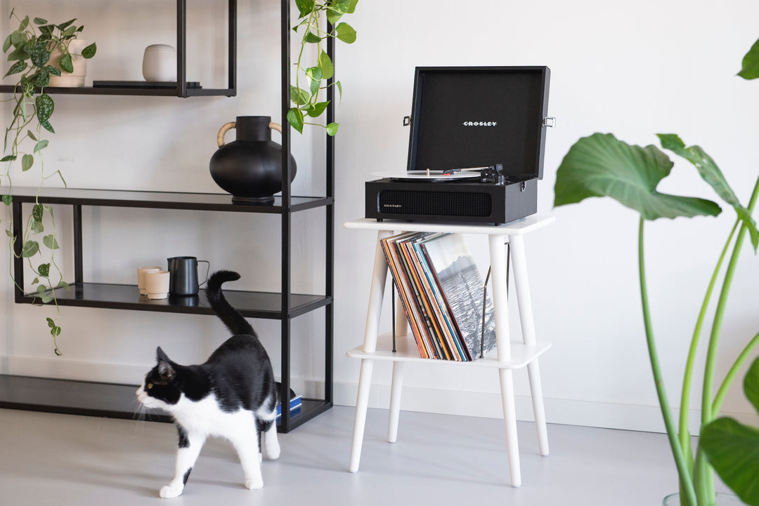 Crosley - Manchester Skivspelarmöbel (Vit)