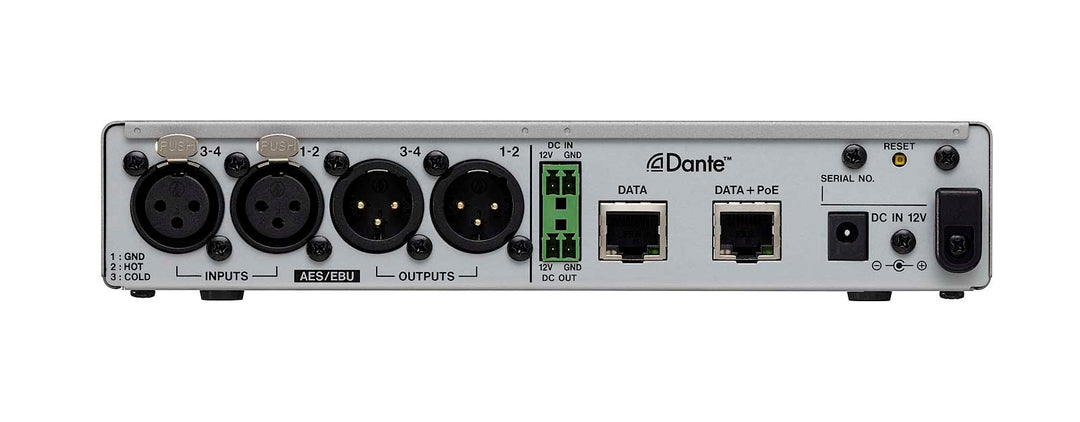 Tascam AE-4 AES/EBU Dante-omvandlare 2in / 2 out, XLR