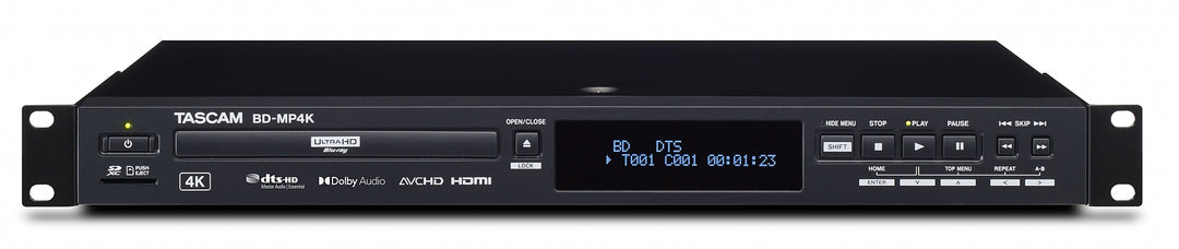 Tascam BD-MP4K Blu Ray och DVD-spelare 4K/UHD