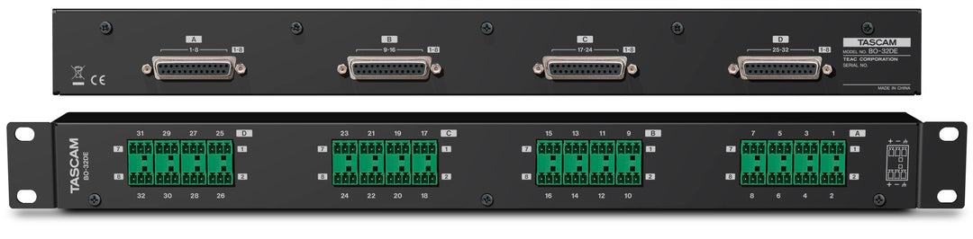 Tascam Breakout box 32 Euroblock till 4 SUB-D25