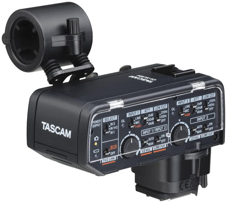 Tascam CA-XLR2D mikrofonadapter till kamera, Canon