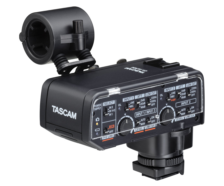 Tascam CA-XLR2N mikrofonadapter för kamera, Nikon ZR