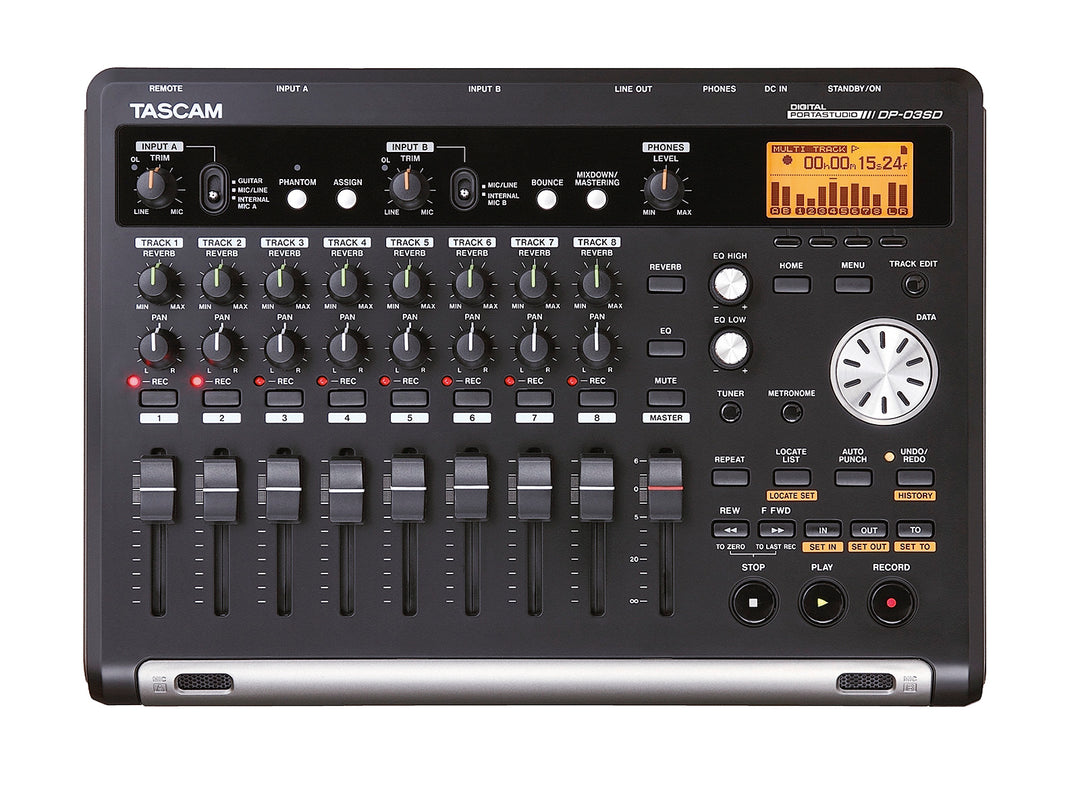 Tascam DP-03SD Digital 8-spårsrecorder inkl. 4GB SD-kort