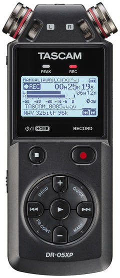 Tascam DR-05XP handhållen inspelare, diktafon