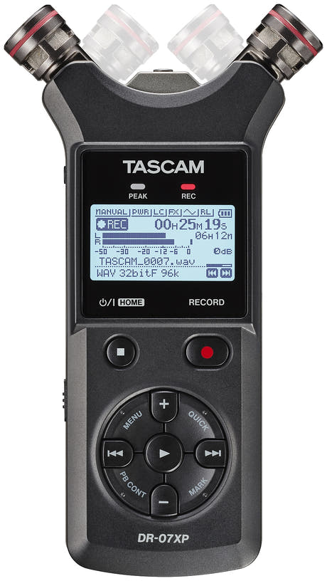 Tascam DR-07XP handhållen inspelare, diktafon