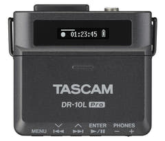 Tascam DR-10L Pro Recorder med lavalier mikrofon, svart