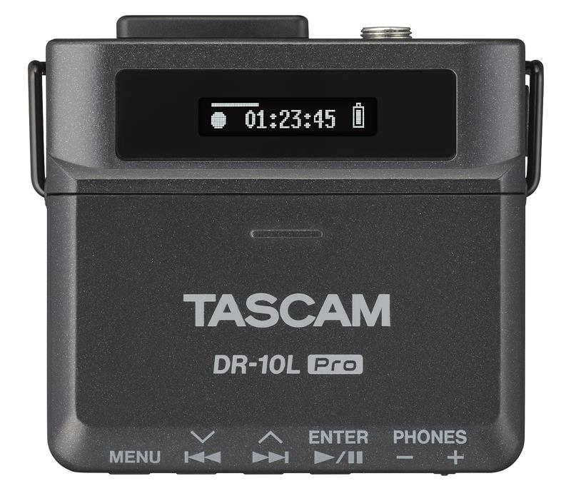 Tascam DR-10L Pro Recorder med lavalier mikrofon, svart